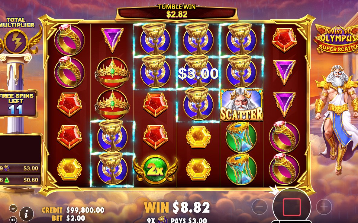 Free Spins med det samlade TOTAL MULTIPLIER