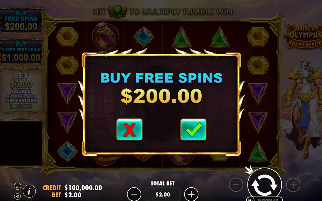 Super Free Spins med indigo-violett bakgrund och blixtar