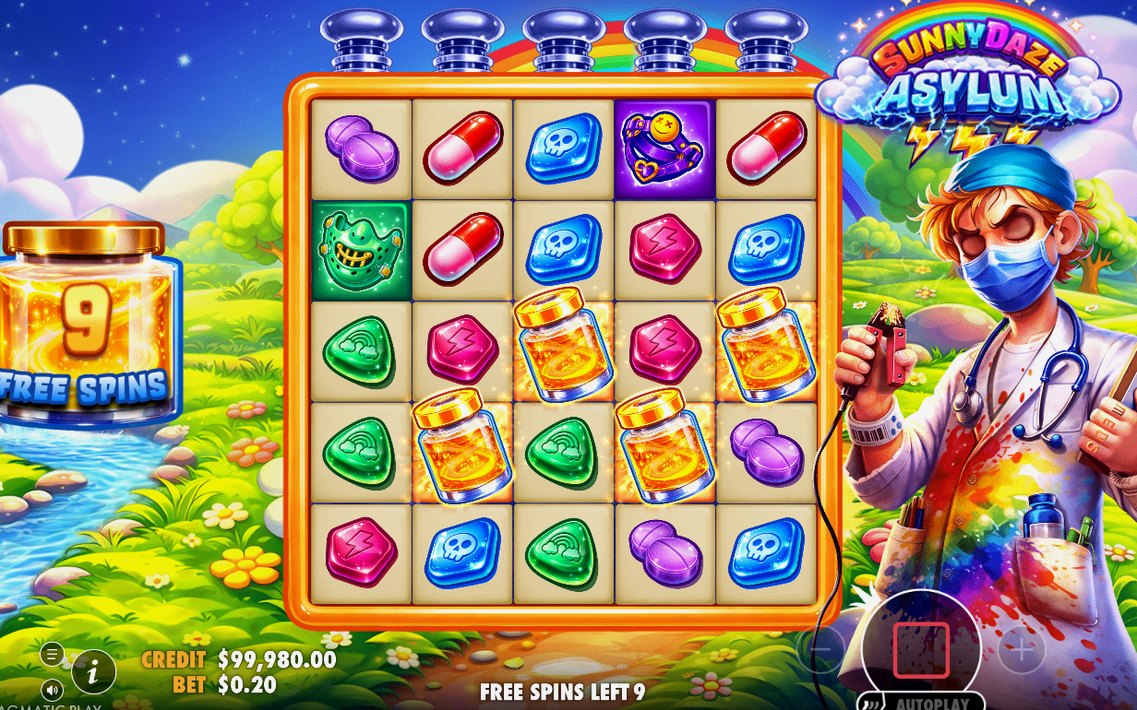 Silver- och guldmärken från Multiplier Scatter i Free Spins